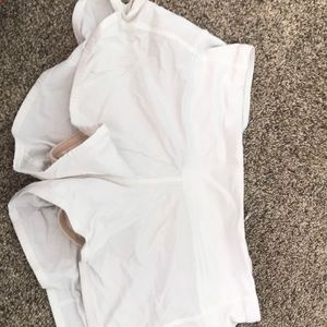 White lulu lemon shorts